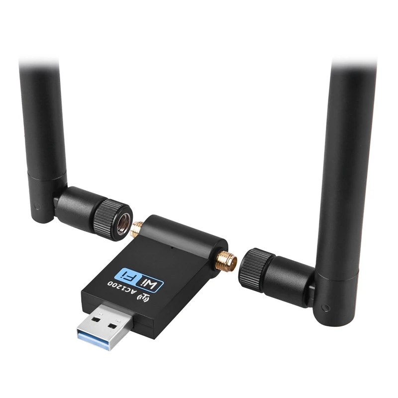 USB WiFi адаптер беспроводной сетевой адаптер AC1200Mbps Двухдиапазонная беспроводная сетевая карта USB3.0 беспроводной приемник