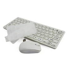 CHYI беспроводная клавиатура и мышь набор мини портативный тонкий эргономичная клавиатура и мышь комбо с usb-приемником для компьютера ноутбука