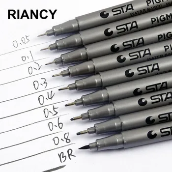 

Fineliner STA Waterproof Marker Pens Water Based Art Fineliner Drawing Painting School Office Stationery Supplie 04301