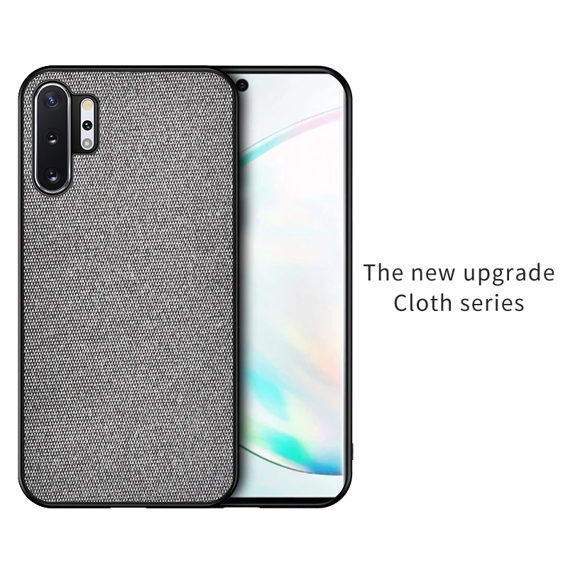 Eqvvol тканевый чехол с узором для Galaxy samsung S8 S9 S10 Plus S7 Edge Note 8 9 10 Pro A50 A70 A20 Брезентовая задняя крышка - Цвет: Gray