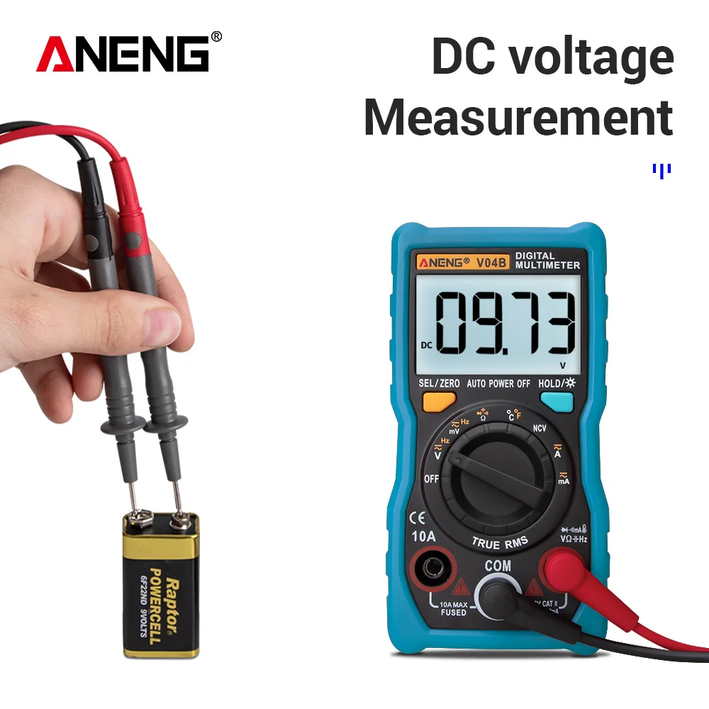 ANENG V04B true rms цифровой мультиметр тестер esr метр мультиметр Автоматическое отключение питания пиковый автоматический мультиметр