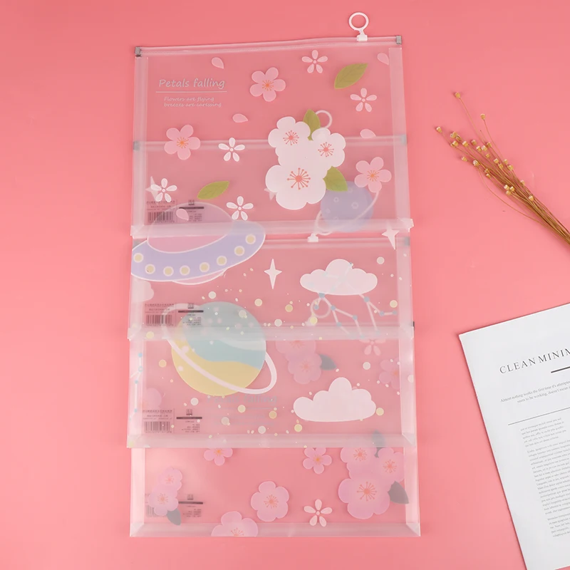 Горячая Распродажа для канцелярских принадлежностей 1Kawaii A4 Водонепроницаемый Пластик документный файл сумка-папка для хранения Карандаш Чехол косметический мешок