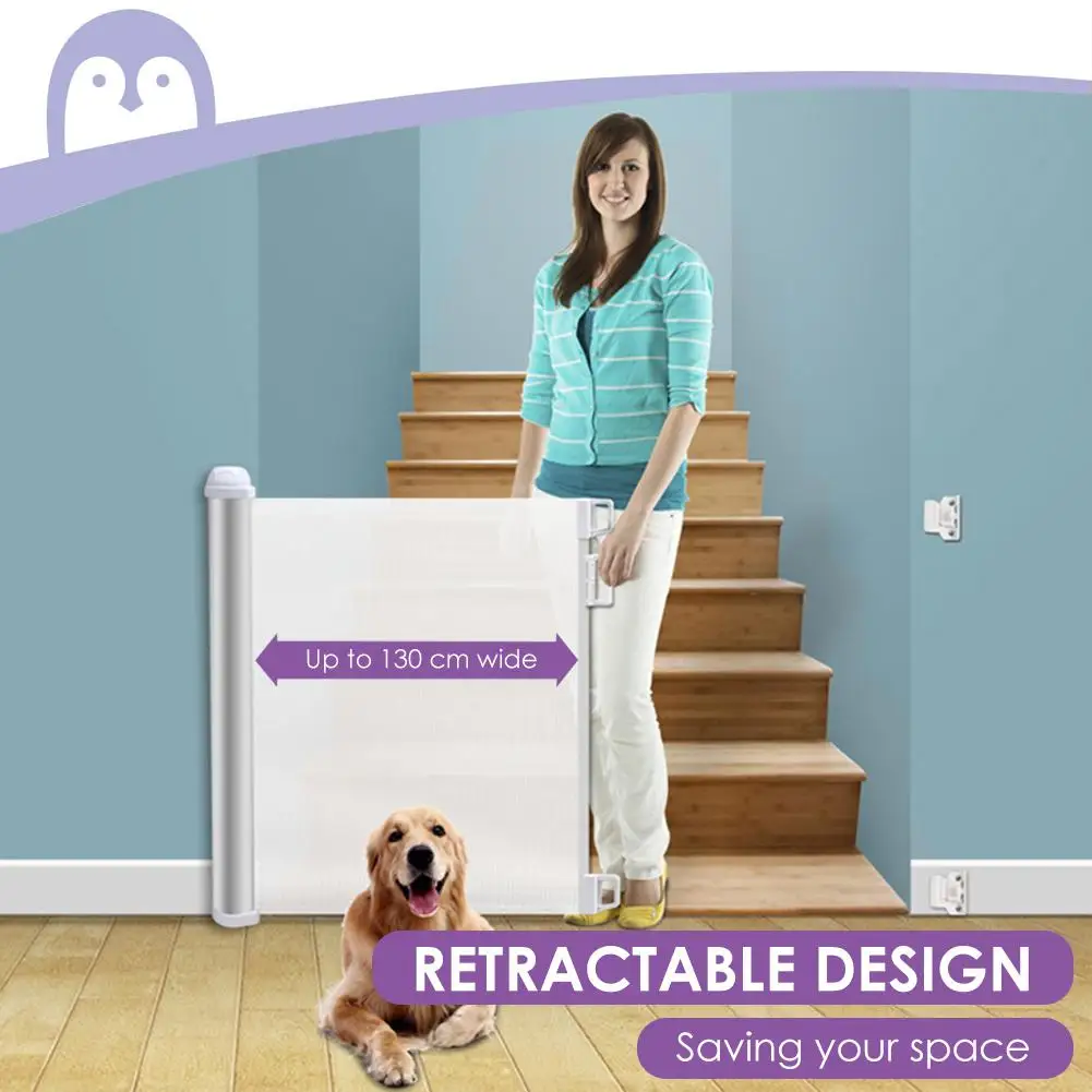 retractable pet safety door guard