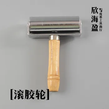 

DIY Handmade Cowhide Leather Leather Art Leather Carving Tool Edger Edger Rubber Roller Leathercraft Tools