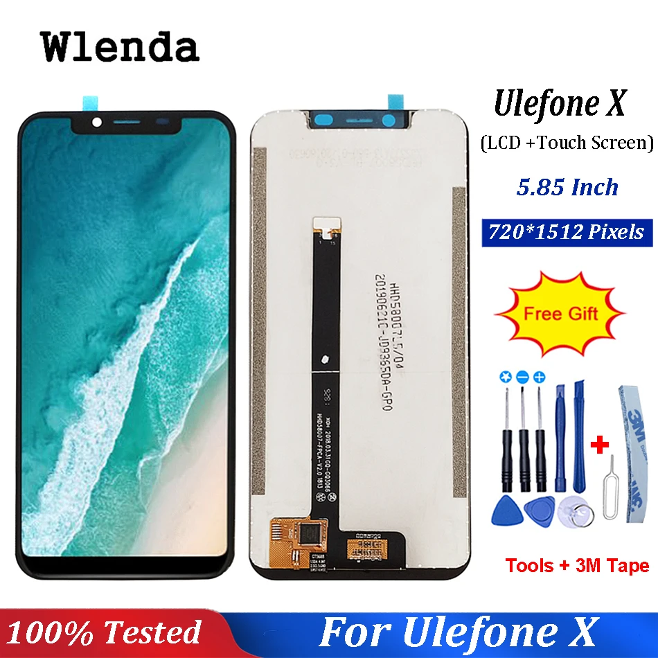 

For Ulefone X LCD Display+Touch Screen Digitizer Assembly 100% Original New LCD+Touch Digitizer for Ulefone X +Free Tools