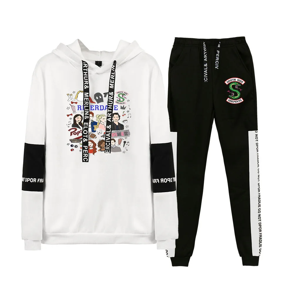 New Tracksuit men Sportswear Set Hoodie suit  letter print  hombre Spring Autumn winter hoodie+Pants Set