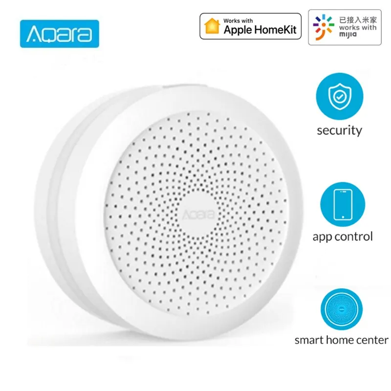 

Aqara Hub Wireless WiFi Zigbee Smart Gateway with RGB Led Night Light Smart Home Center Works with Apple Homekit
