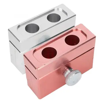 

12.1mm Alloy Aluminum DIY Lipstick Mold with 2 Holes Dual Use Lipstick Mould Professional Makeup Set