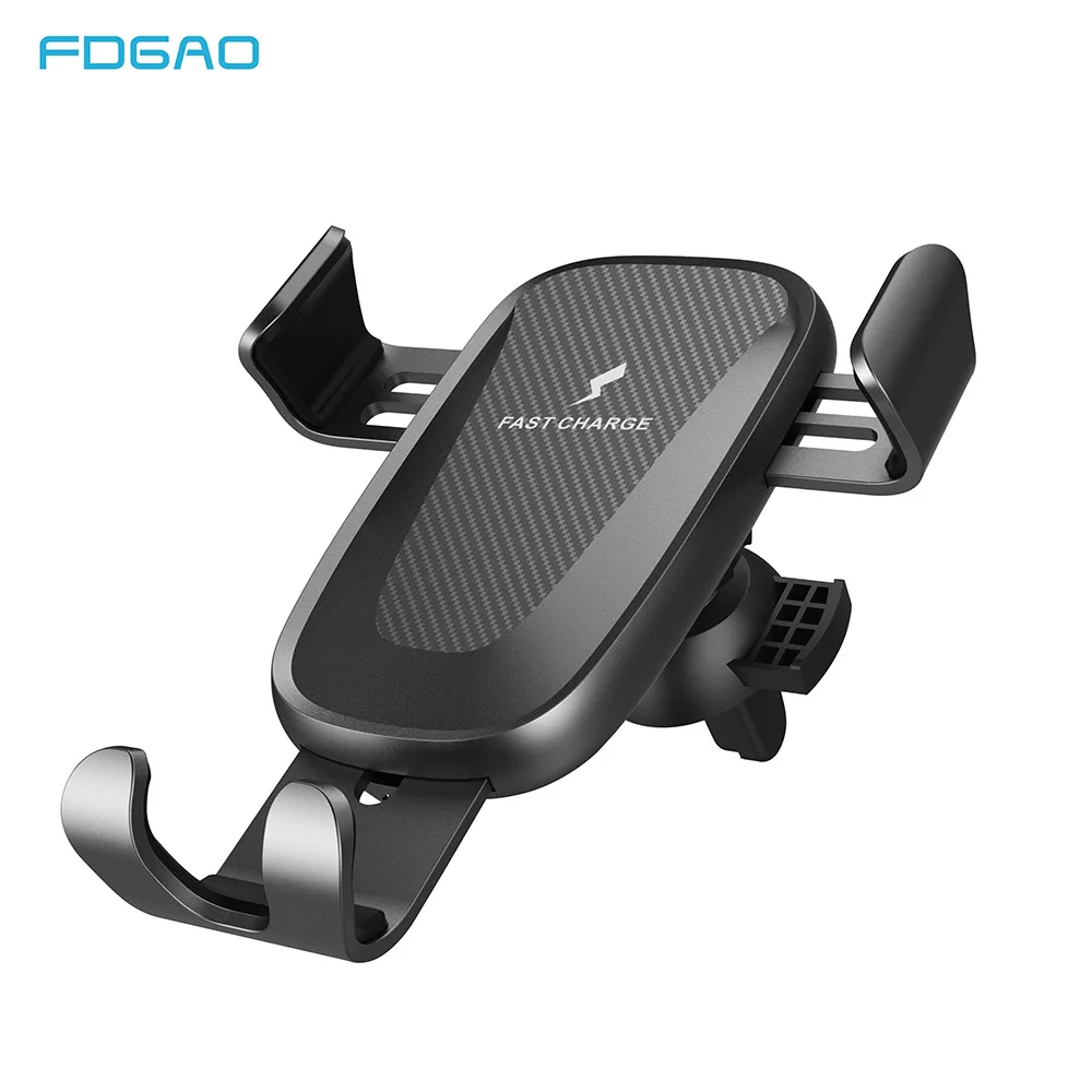 

FDGAO 10W Fast Charging Qi Wireless Car Charger Mount Air Vent Phone Holder for iPhone 8 X XS Max XR Samsung S10 S9 S8 Note 9 8