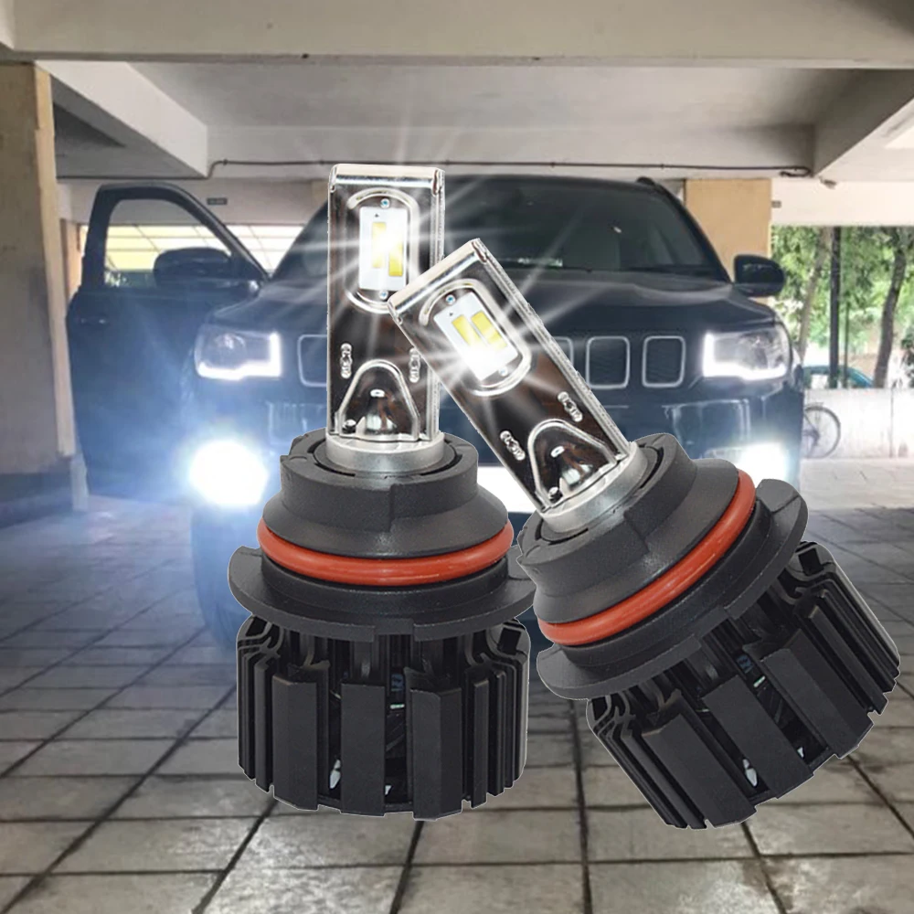 Hviero 2X H4 H7 9012 5202 H16 H8 100W 13600Lm IP67 Auto Led Front Bulb Automobile Headlamp Fog Light 6000K Car Lighting HID Xenon Light