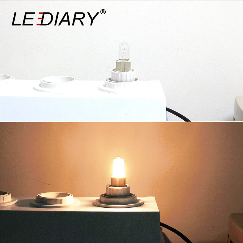 LEDIARY 20 шт. 110V супер яркий G9 галогенная лампа 25/40/60W галогенные лампы 2700K теплый белый Крытый четкий каждая лампа с внутренней коробкой
