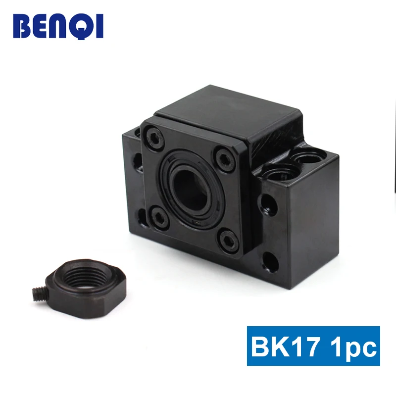 

Черного цвета SFU2505 шариковый винт BK17 для шарикового винта диаметр = 25 мм 2505 SFU2510 2525, сделано в Китае