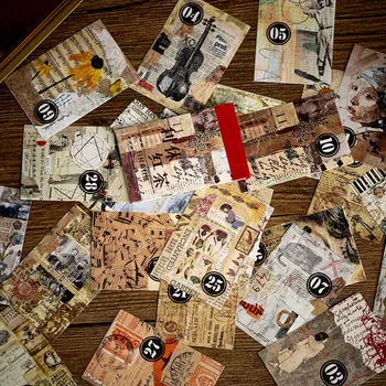 

31 Sheets Vintage Material Paper Retor Mini Notepad DIY Diary Scrapbooking Decoration Stationery Writing LOMO Cards