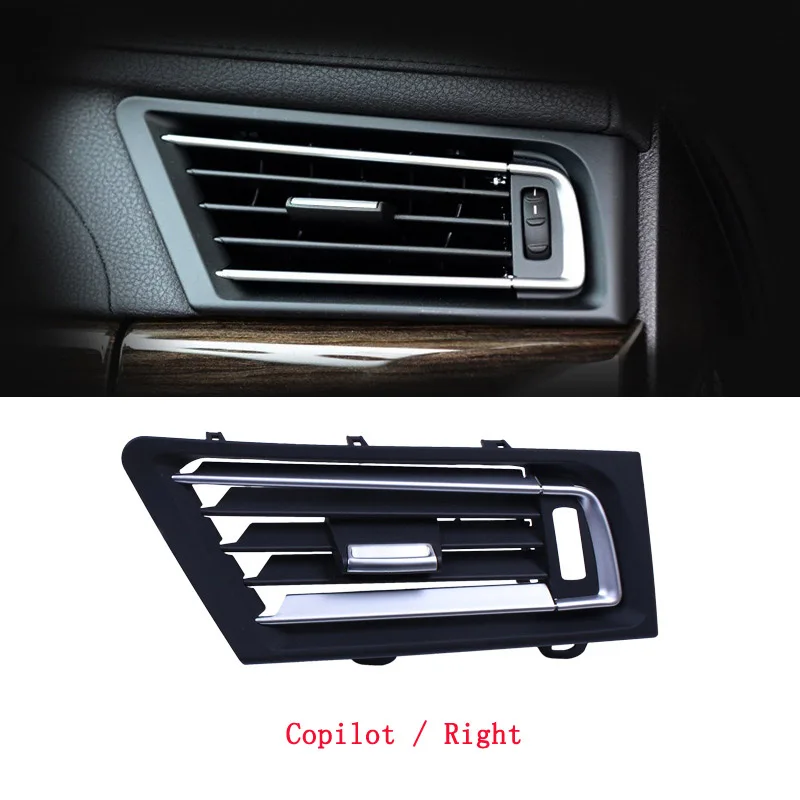A/C кондиционер на выходе левой средней ось правого заднего вентиляционное отверстие Панель решетка радиатора для BMW серий 7 F01 F02 730 735 740 745 - Цвет: 2