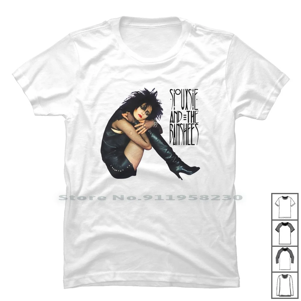 Siouxsie And The Banshees T Shirt 100% Cotton Anniversary Guardian Garden Siux Queen Punk Goth Face She Ian Ban Ace