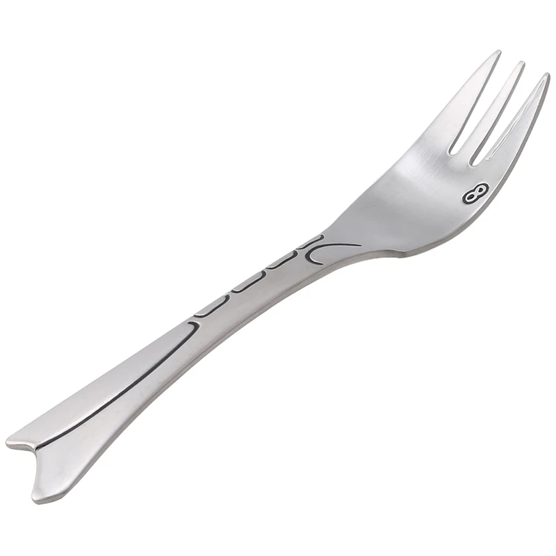 fork Креативная посуда из нержавеющей стали 304, Мультяшные столовые приборы, нож, вилка, ложка, посуда для детей в форме бегемота - Цвет: fork