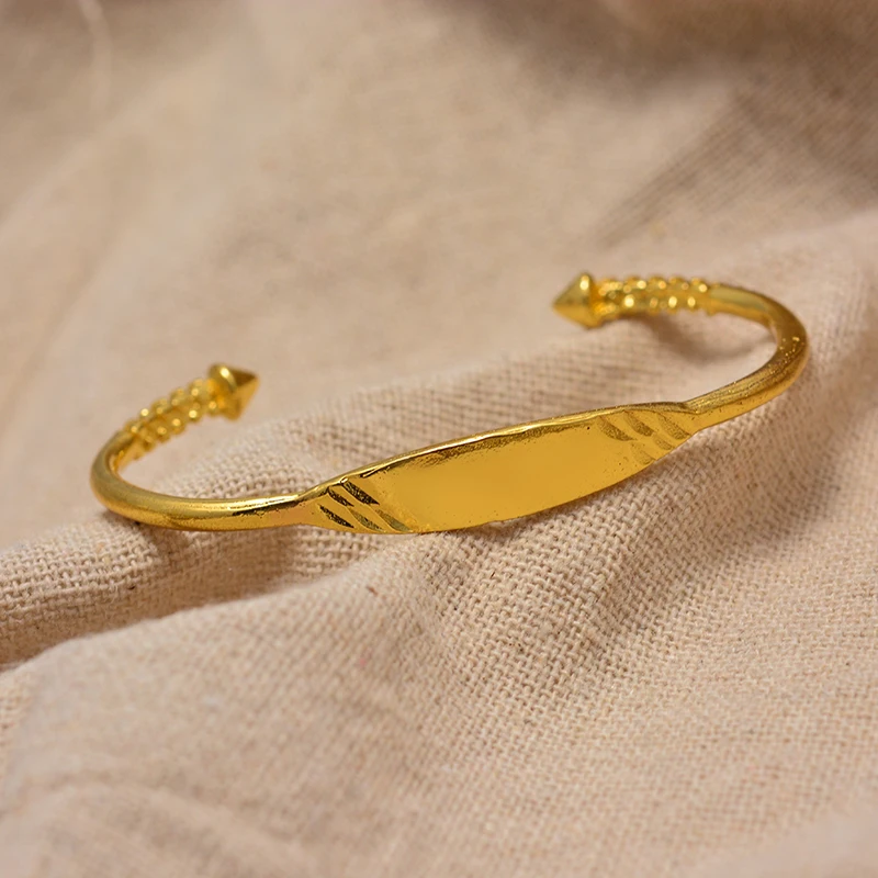 Открытые детские браслеты в Дубае Нигерия Пуля дизайн золото Цвет Браслеты для