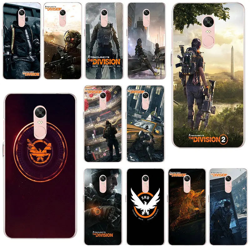 

Tom Clancy's The Division Mobile Phone Case Soft TPU Cover for Xiaomi Redmi Mi Note 4X 2 3 3S 4A 5 6 5S 5X 5A 6X Pro Plus Bags