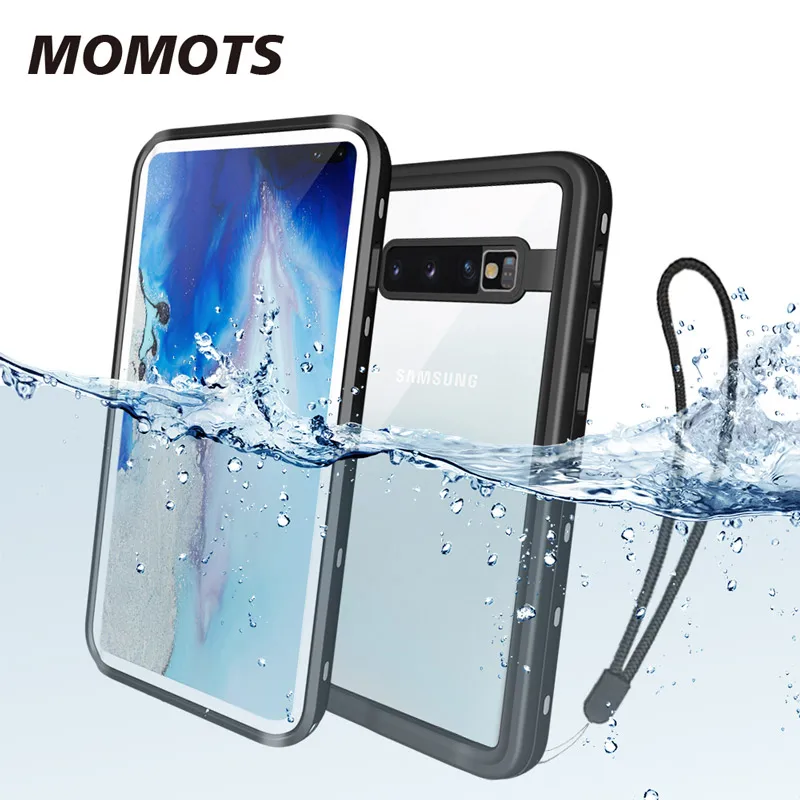 Ударопрочный водонепроницаемый чехол для Samsung S10 S9 Plus S20 ультрапрозрачный Note 10 9 |