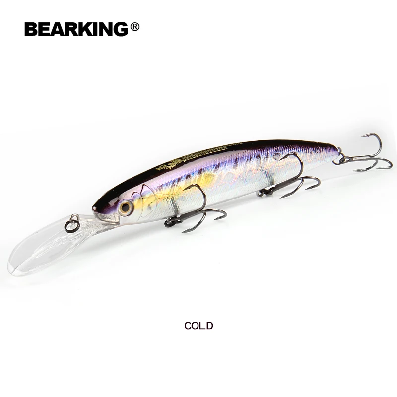 Bearking 130 мм 28,6 г новая популярная модель, профессиональная качественная рыболовная приманка, жесткая приманка для погружения 2,5-3 м, качественный Воблер для мелкой рыбы - Цвет: D