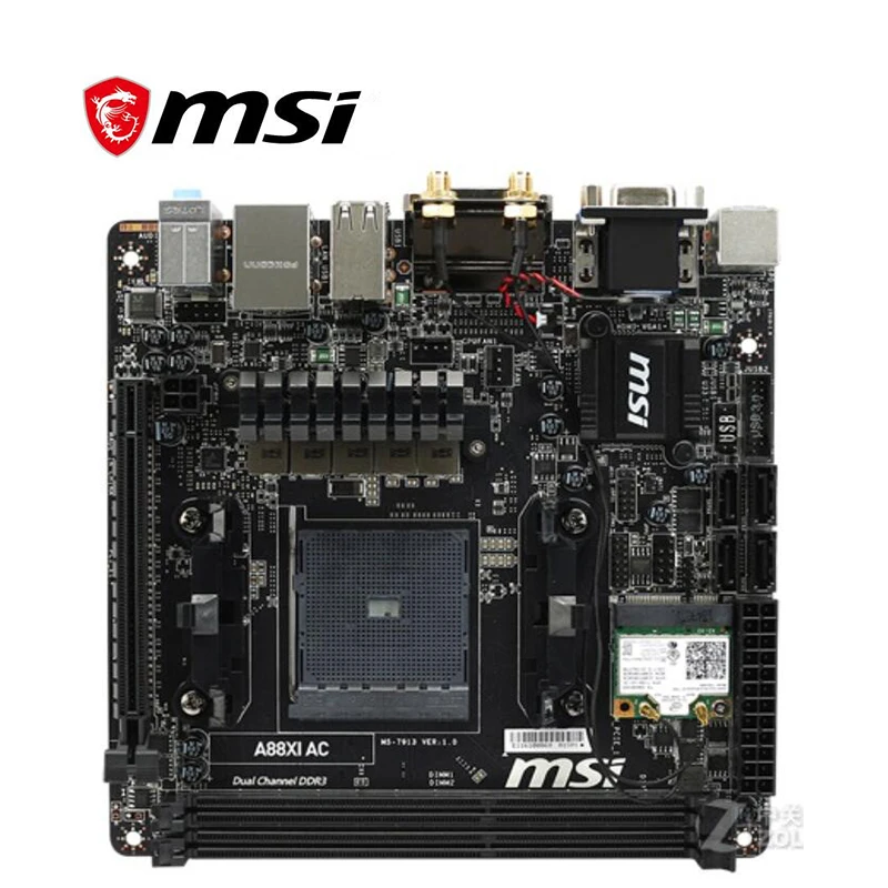 Материнская плата для MSI A88XI AC разъем FM2 + DDR3 AMD A88XM A88 оригинальная десктопная