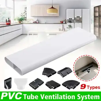

Special Exhaust Pipe PVC Tube Flat Tube Ventilation System Environmental Protection Flat Tube Connector Hot Sale