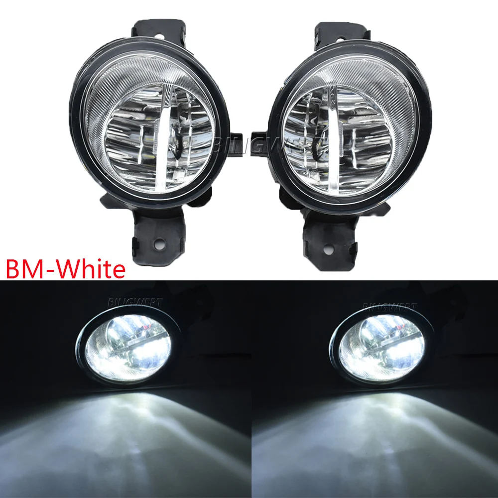 2 Pz 12V Led/Fendinebbia Alogeni Luci Drl Refit Per Nissan Qashqai / Qashqai + 2 (J10, Jj10) 2007-2012 Fendinebbia