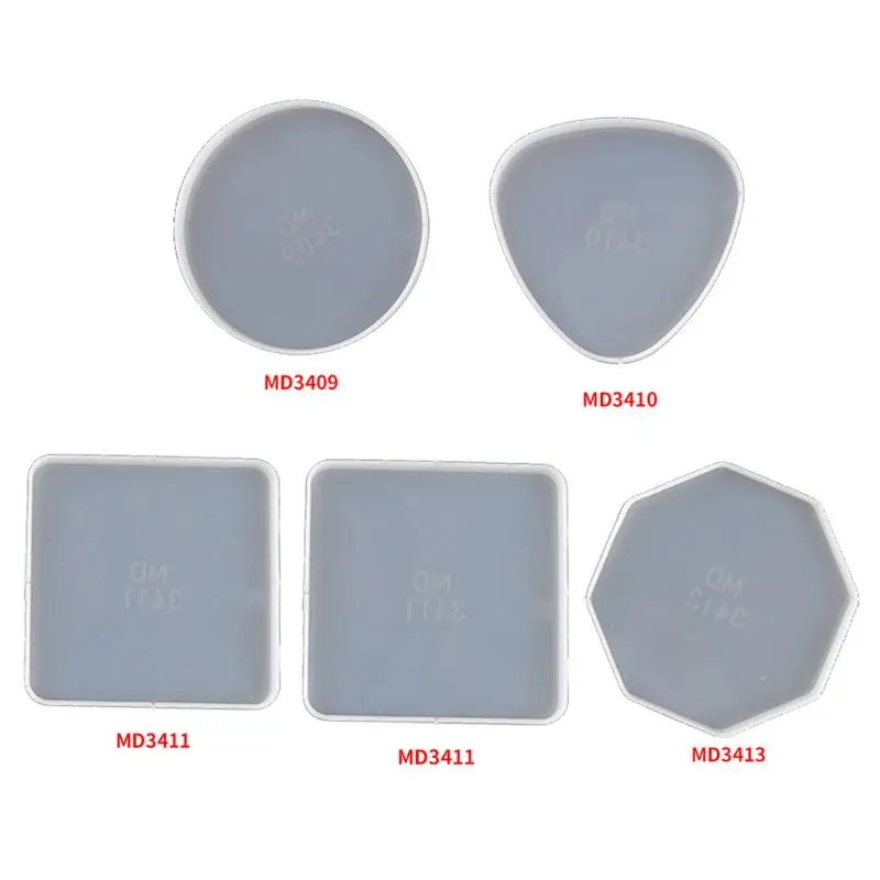 

DIY Irregular Coasters Epoxy Resin Mold Silicone Tray Fluids Artist Tea Mat Mold