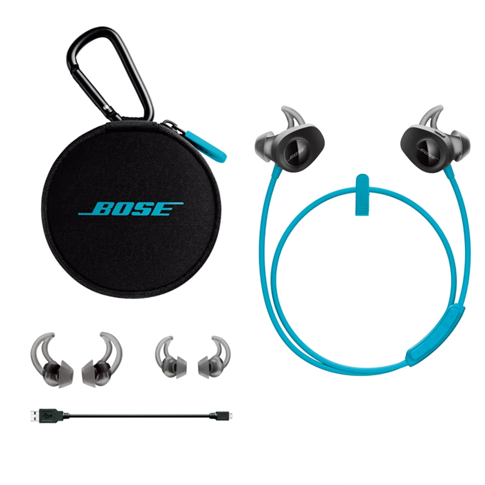 Bose SoundSport беспроводные bluetooth-наушники, спортивные наушники с защитой от пота, умные басовые наушники, встроенное управление с микрофоном