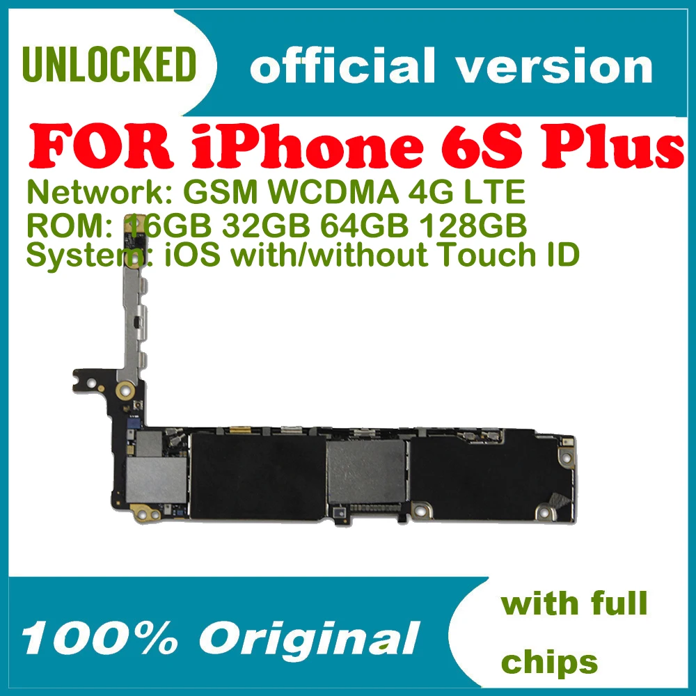 Бесплатный iCloud для iPhone 6S Plus материнская плата с/без Touch ID 16 Гб/64 Гб/128 ГБ|Антенны