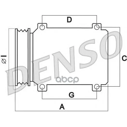 Компрессор Кондиционера Toyota Auris I(E150),Corolla Ix(E120) Denso арт. DCP50302