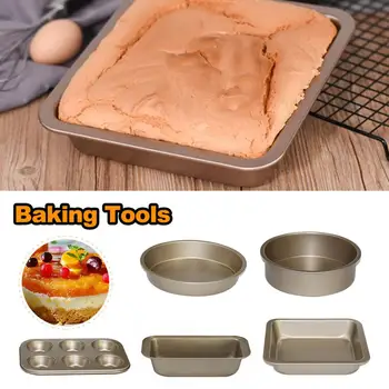 

1/5pc Loaf Pan Rectangle Toast Bread Mold Cake Mold Carbon Steel Loaf Pastry Baking Package Carbon Steel Material Kitchen Tool