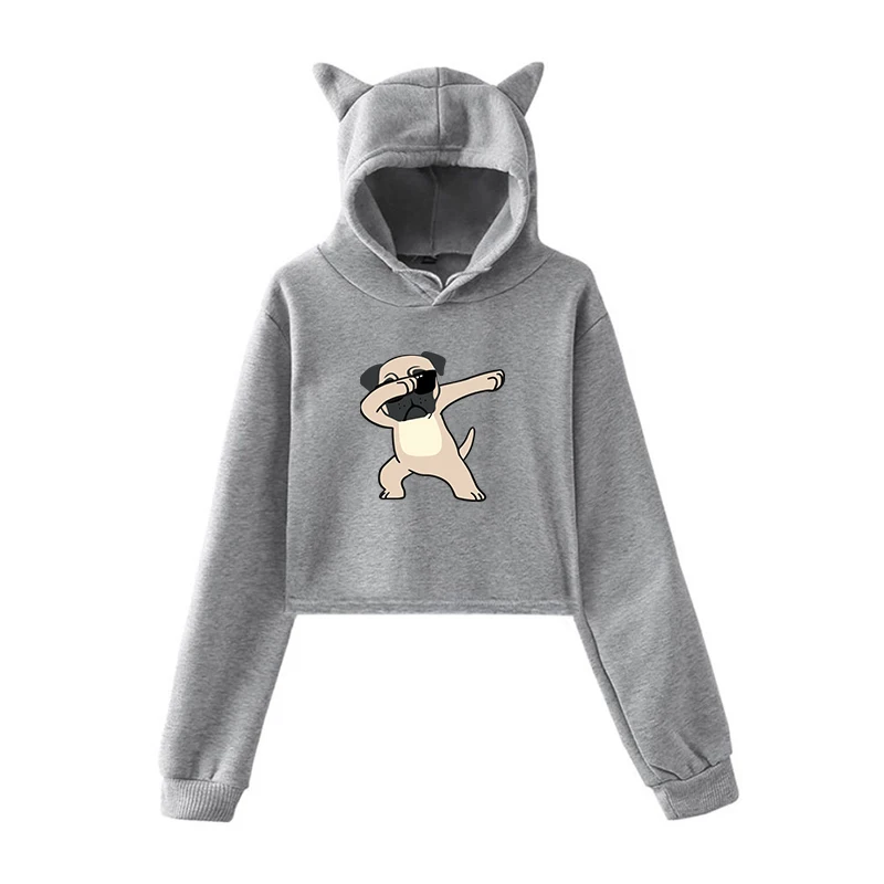 Kawaii Hoodie 20 Новые женские толстовки с капюшоном, толстовки с принтом милых медведей, теплая толстовка с ушками, осенне-зимняя повседневная толстовка, пуловеры, пальто - Цвет: Kawaii Hoodie 20