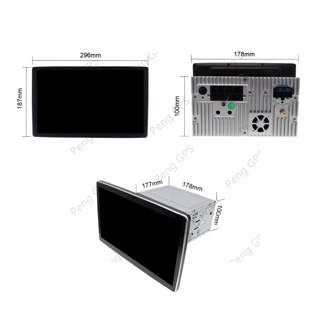 Top 12.8"Tesla Android 8.1 4+32GB universal car multimedia radio No DVD player For Toyota / Nissan / Honda / Lexus GPS Navigation 17