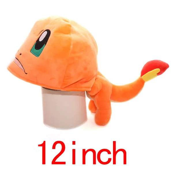 Теплый плюшевый Snorlax Espeon Jolteon Charmander Eevee Dragonite мягкий прекрасный высококачественный подарок для детей на Рождество, Хэллоуин, день рождения - Цвет: Черный