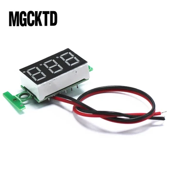 

10pcs/lot Green Second line precision dc digital voltmeter head LED digital voltmeter DC4.5V-30V
