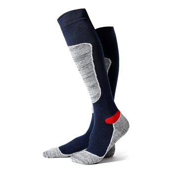 

Men Anti Shedding Cycling Ski Stockings Thicken Training Comfortable Long Socks Protection Professional Classic Snowboard 1 Pair