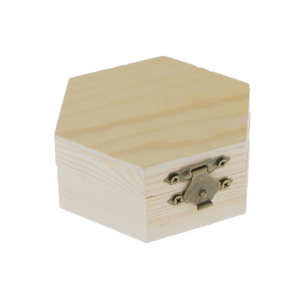 Plain Wooden Pirate Treasure Chest Wood Jewellery Storage Decoupage Craft Box