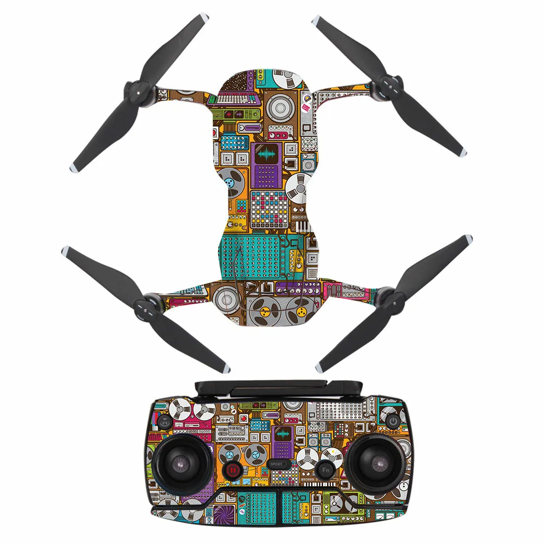 Мстители Водонепроницаемая наклейка для DJI MAVIC AIR Drone корпус+ контроллер защита кожи Квадрокоптер камера Дрон аксессуары