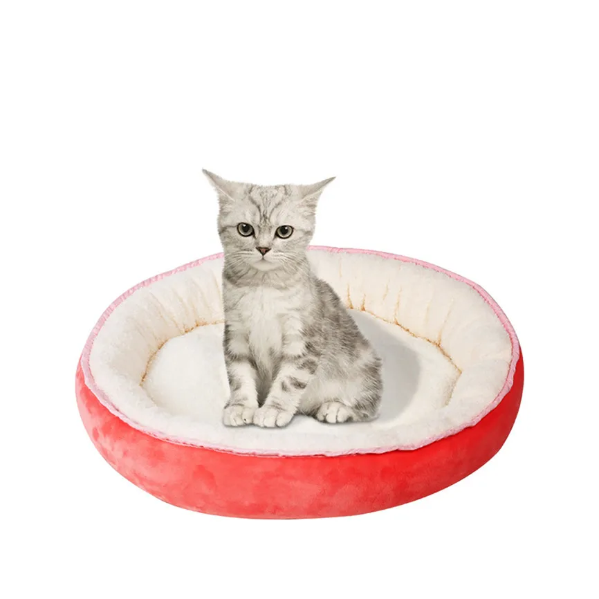 Длинная плюшевая супер мягкая кровать для домашних животных питомник собака круглый кот зимний теплый спальный мешок щенок подушка коврик переносные принадлежности для кошек