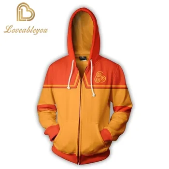 

Avatar: The Last Airbender 3D Print Sweatshirts Casual Hip Hop Hoodie Zip Jacket Cosplay Autumn Men's Clothing Coat