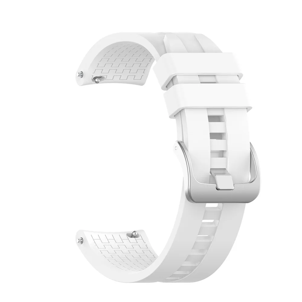 Ремешок группы аксессуары для huawei часы GT Спортивные наручные часы для samsung gear s3 frontier классический smartwatch 22 мм силиконовый - Цвет ремешка: White