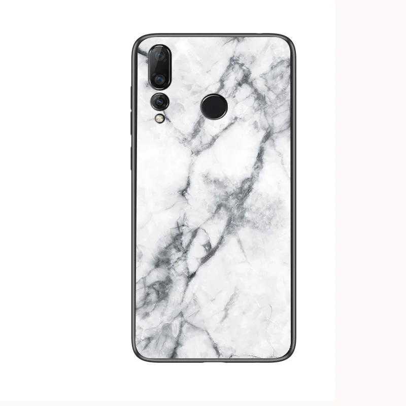 1 Мраморный чехол из закаленного стекла для huawei P Smart Y9 mate 20 P10 P20 Lite P30 Pro Honor 8X Max 8C 7C 7A 10 Play Nova 3i - Цвет: 1