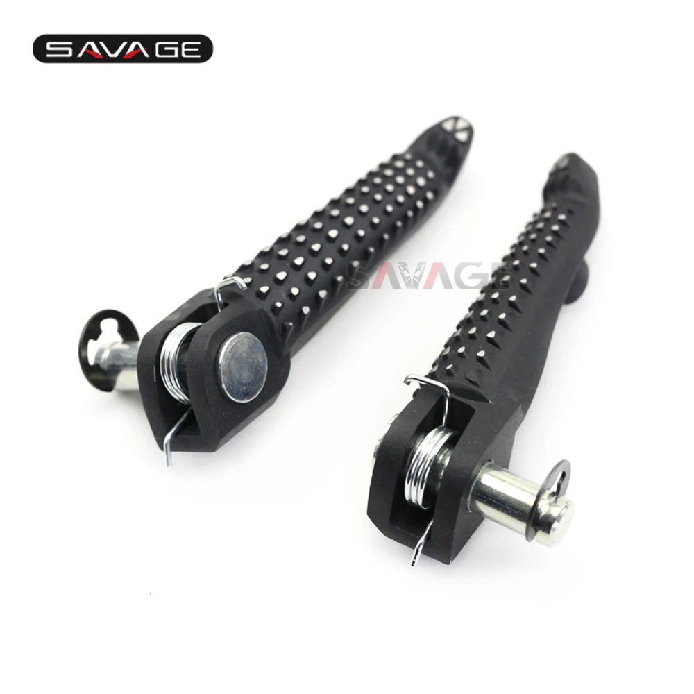 

For KAWASAKI ZX-6R NINJA ZX-10R Z1000 Z800 Z750R Motorcycle Rider Front Foot Pegs Footrest Adapters