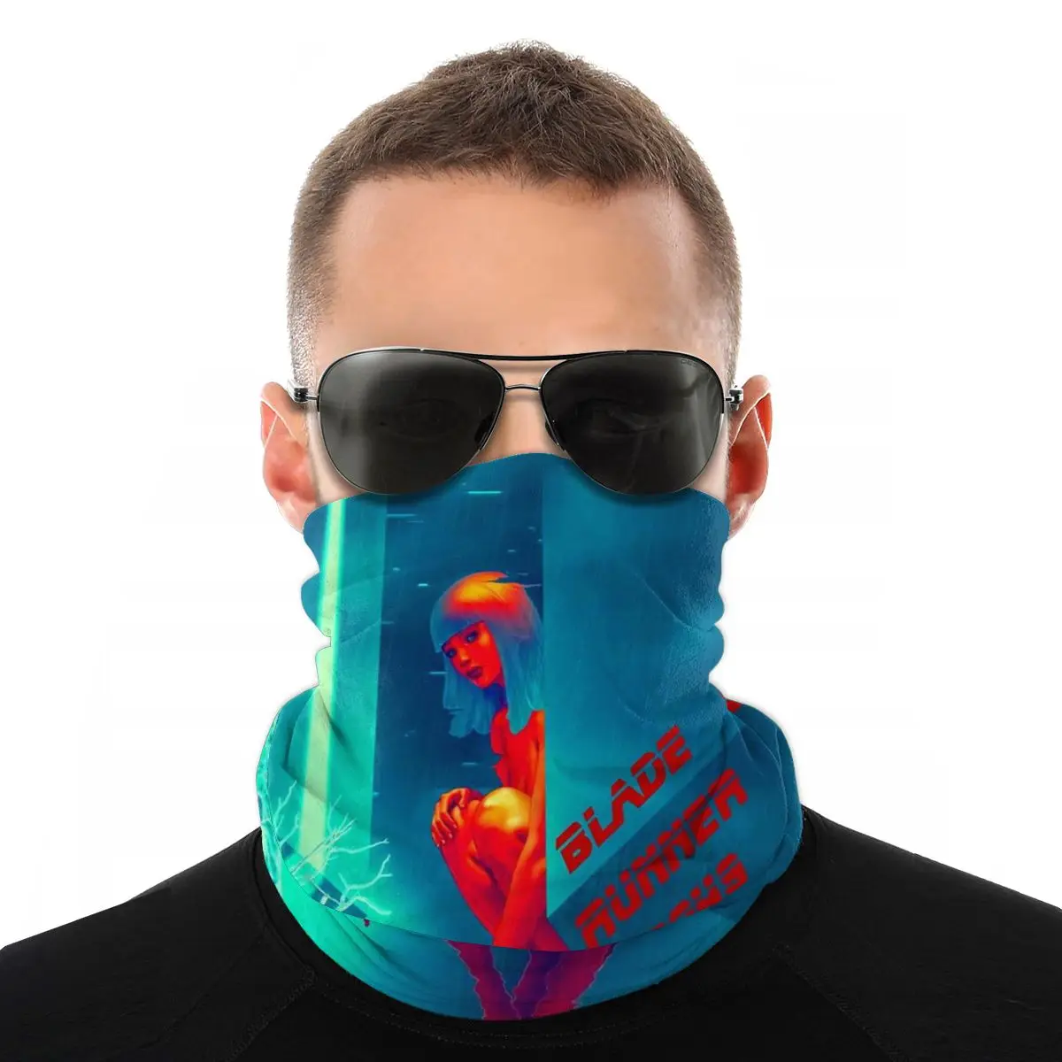Men's Magic Scarf Neck Face Cover Blade Runner 2049 Women Versatility Cycling Elastic Snood Scrunchie | Аксессуары для одежды