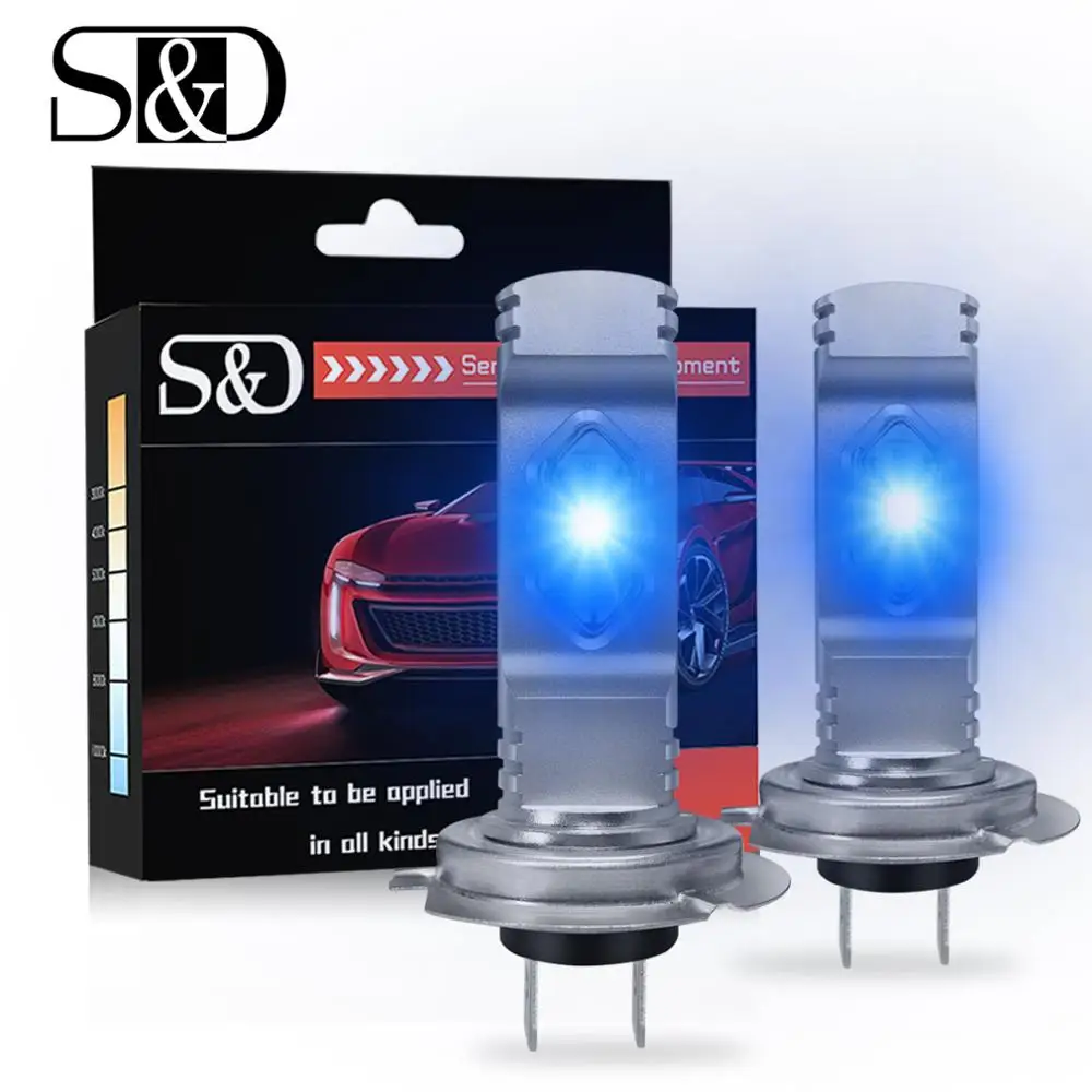 2 шт. автомобисветодиодный светодиодные мини лампы H7 8000 К 6000 12 В 7035 SMD|Передние