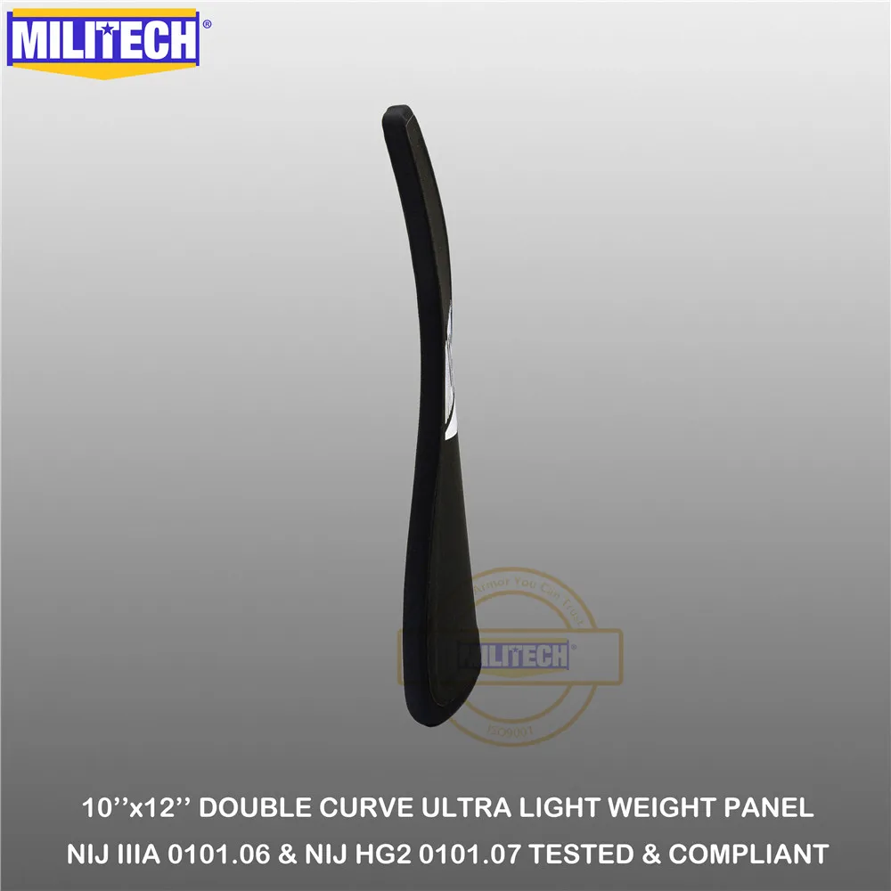 Пуленепробиваемая пластина MILITECH 10 &quotx 12&quot NIJ IIIA 3A 0101 06 &amp 07 HG2 сверхпрочный СВМПЭ