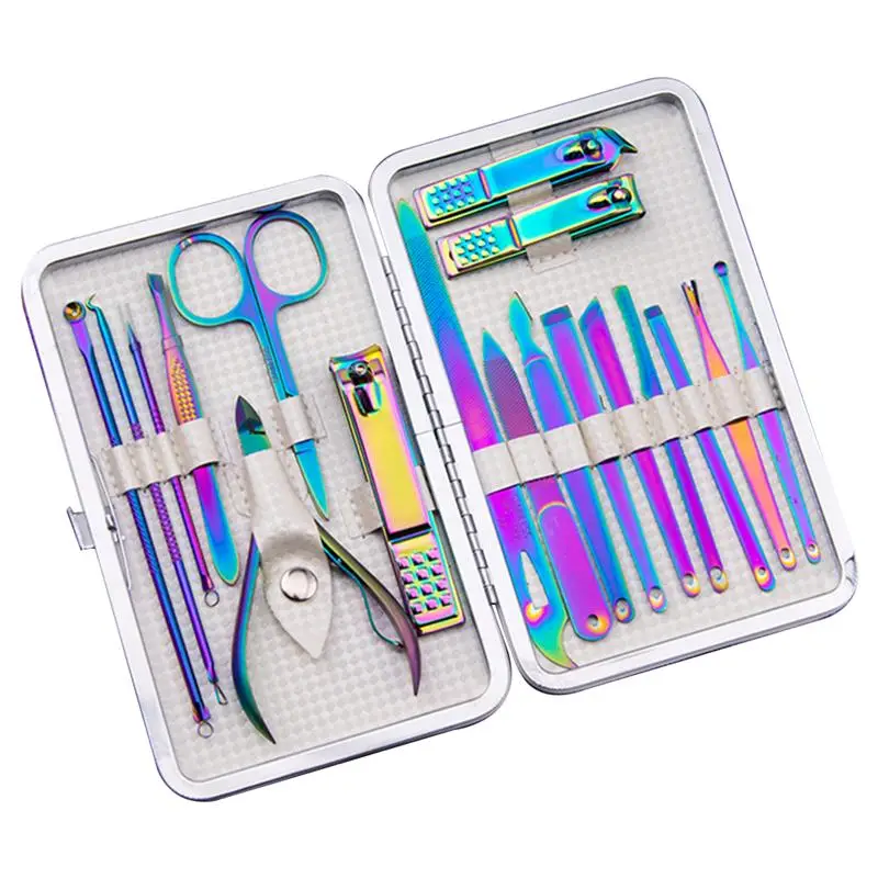 18 шт. набор инструментов для маникюра и педикюра|Ножницы триммеры| |