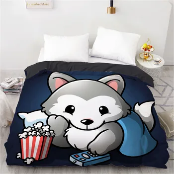 

3D Duvet Cover Sets Bedding Set 3 Piece Quilt Covers and Pillowcases Comforter Case Cartoon King Queen Full Size Linens Bed