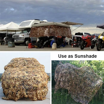 

Woodland Army training Camo Netting Multi-Purpose Hunting Military Jungle Camouflage Nets Car Covers Tent Camping Sun Shade